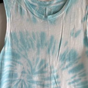 Athleta Girl Grotto Blue Tie Die Tank